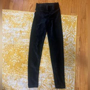 Aerie corduroy black velvet leggings
